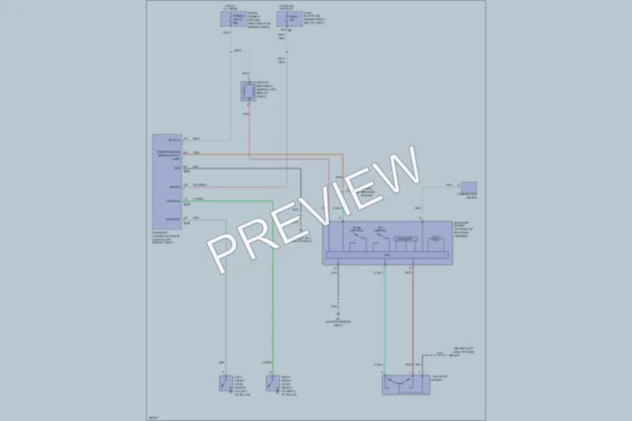 2008 Nissan Pathfinder Power Top Sunroof wiring diagram preview