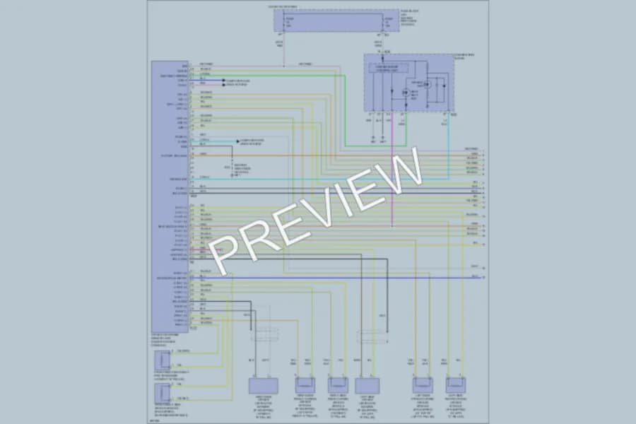 2008 Nissan Pathfinder Supplemental Restraints wiring diagram preview