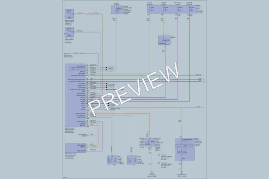 2008 Nissan Quest Power Door Locks wiring diagram preview
