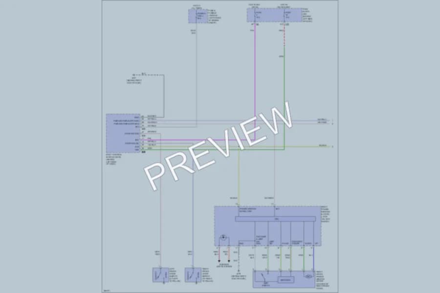 2008 Nissan Quest Power Windows wiring diagram preview