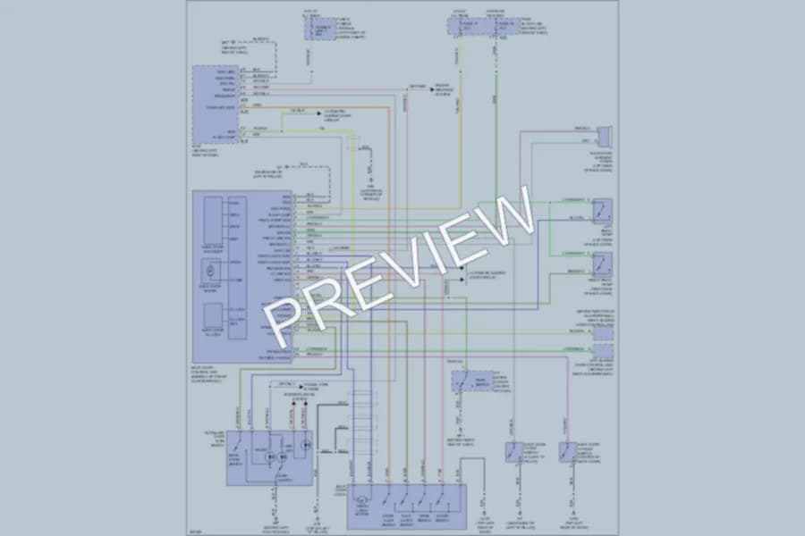 2008 Nissan Quest Trunk Tailgate Fuel Door wiring diagram preview