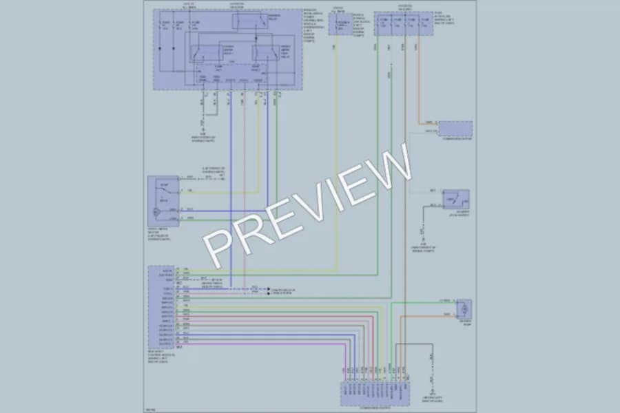 2008 Nissan Rogue Wiper Washer wiring diagram preview