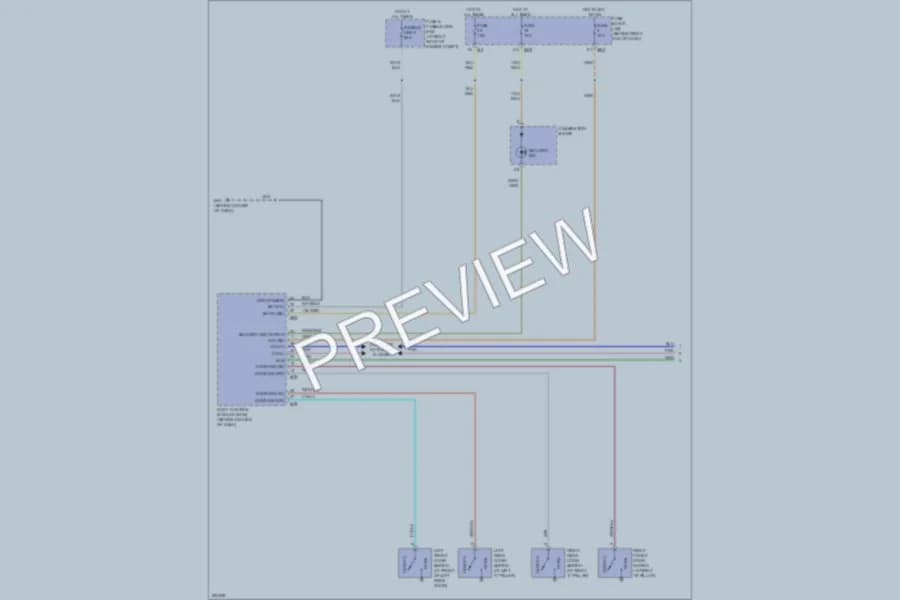 2008 Nissan Titan Anti Theft wiring diagram preview