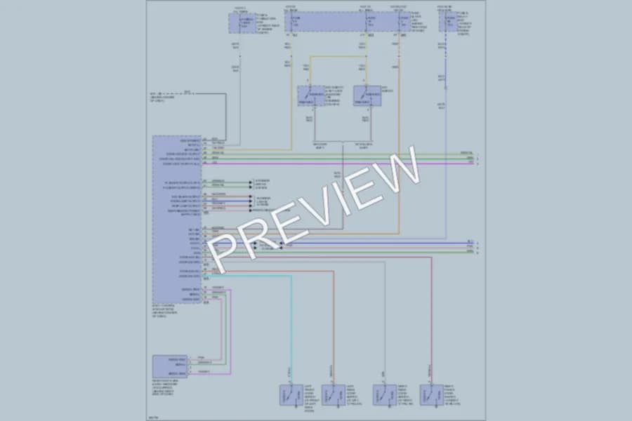2008 Nissan Titan Power Door Locks wiring diagram preview