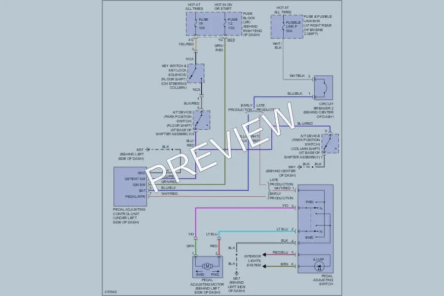 2008 Nissan Titan Power Seats wiring diagram preview