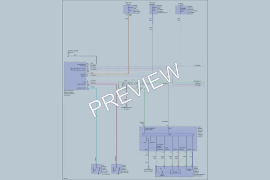 2008 Nissan Titan Power Windows wiring diagram preview