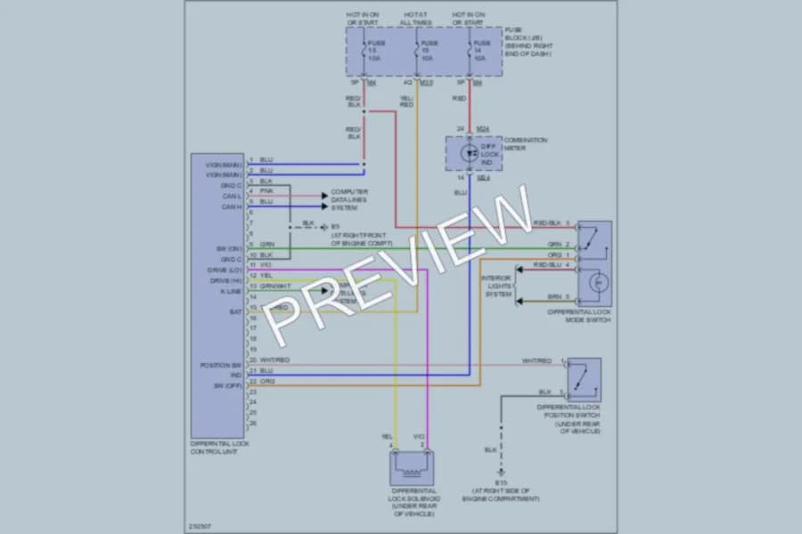 2008 Nissan Titan Transmission wiring diagram preview