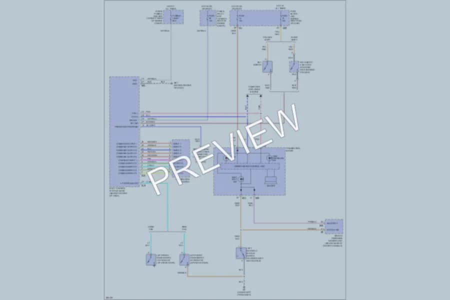 2008 Nissan Titan Warning Systems wiring diagram preview