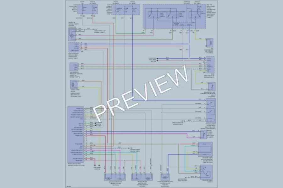 2008 Nissan Xterra Air Conditioning wiring diagram preview