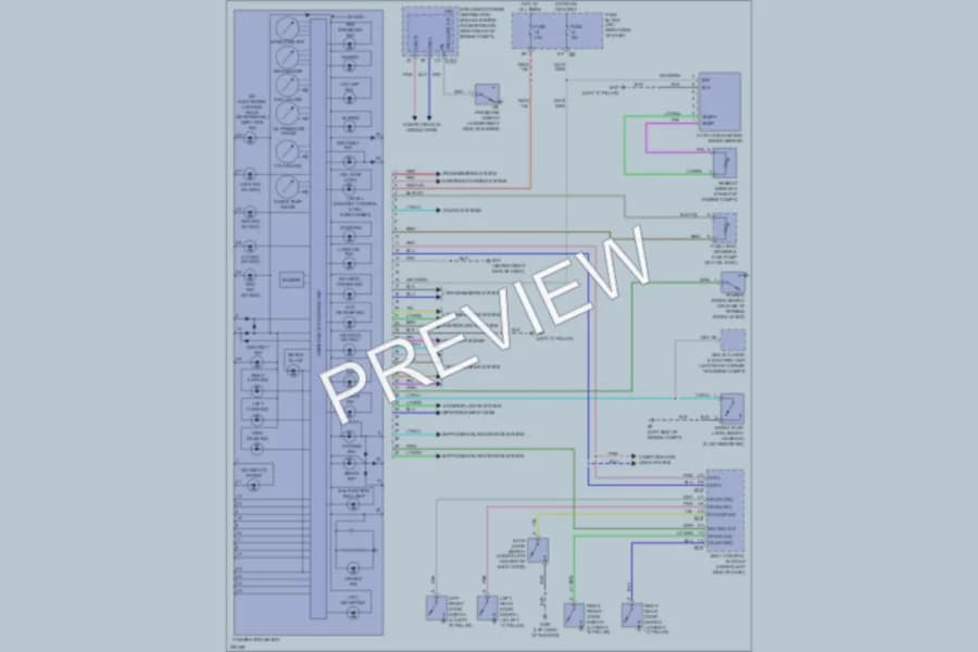 2008 Nissan Xterra Instrument Cluster wiring diagram preview