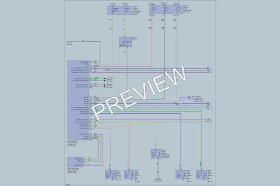 2008 Nissan Xterra Power Door Locks wiring diagram preview