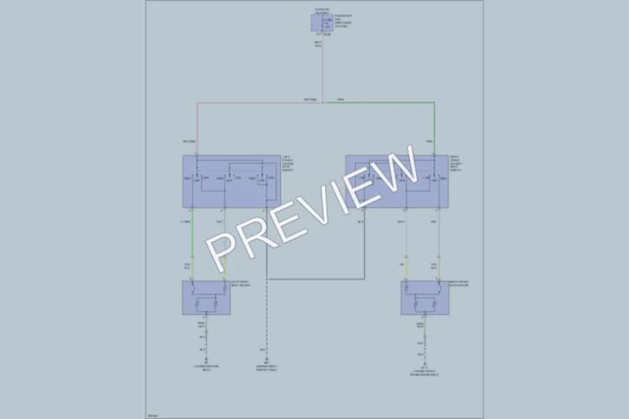 2008 Nissan Xterra Power Seats wiring diagram preview