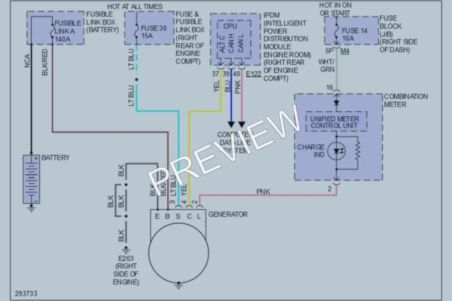 2008 Nissan Xterra Starting Charging wiring diagram preview