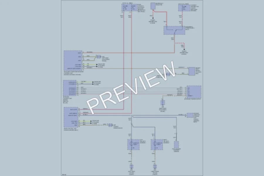 2008 Porsche 911 Exterior Lights wiring diagram preview