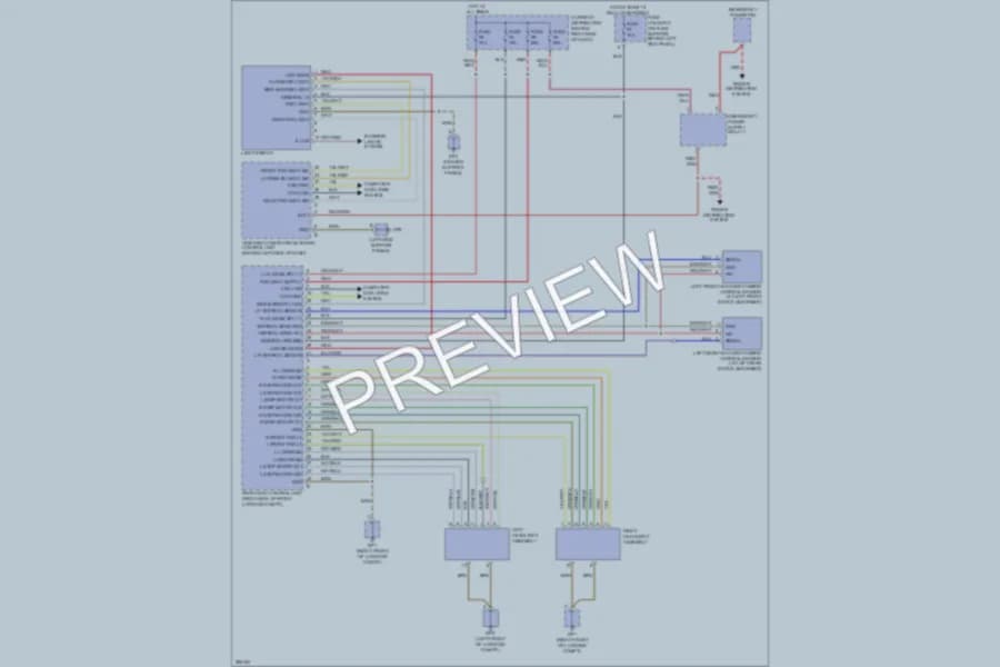 2008 Porsche 911 Headlights wiring diagram preview