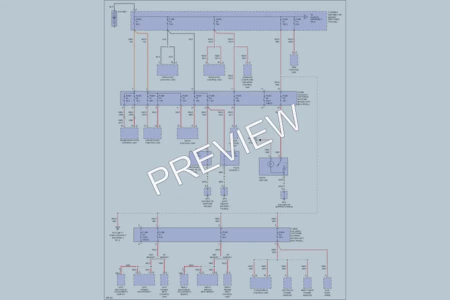 2008 Porsche 911 Power Distribution wiring diagram preview