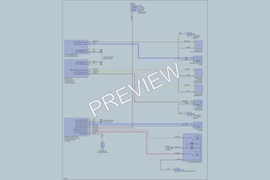 2008 Porsche 911 Trunk Tailgate Fuel Door wiring diagram preview