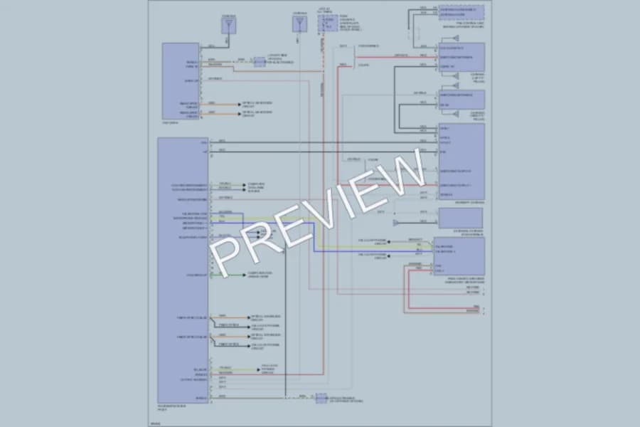 2008 Porsche Boxster Navigation wiring diagram preview