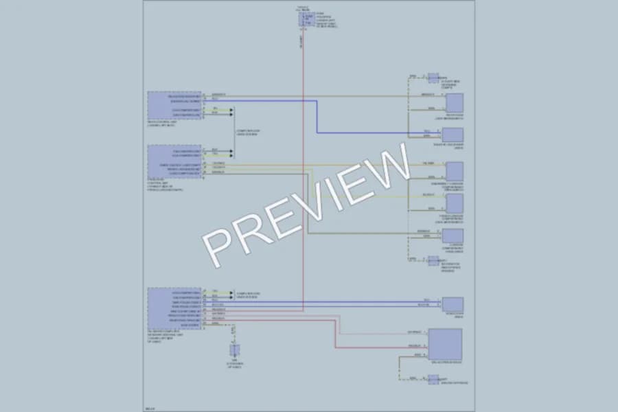 2008 Porsche Boxster Trunk Tailgate Fuel Door wiring diagram preview