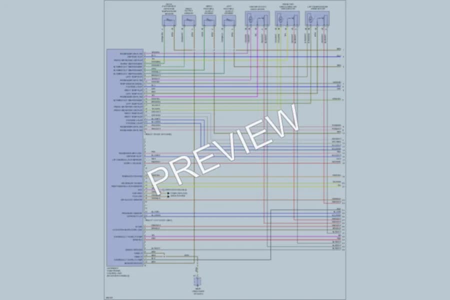 2008 Porsche Cayenne Air Conditioning wiring diagram preview