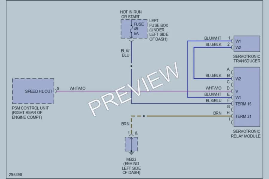 2008 Porsche Cayenne Electronic Power Steering wiring diagram preview