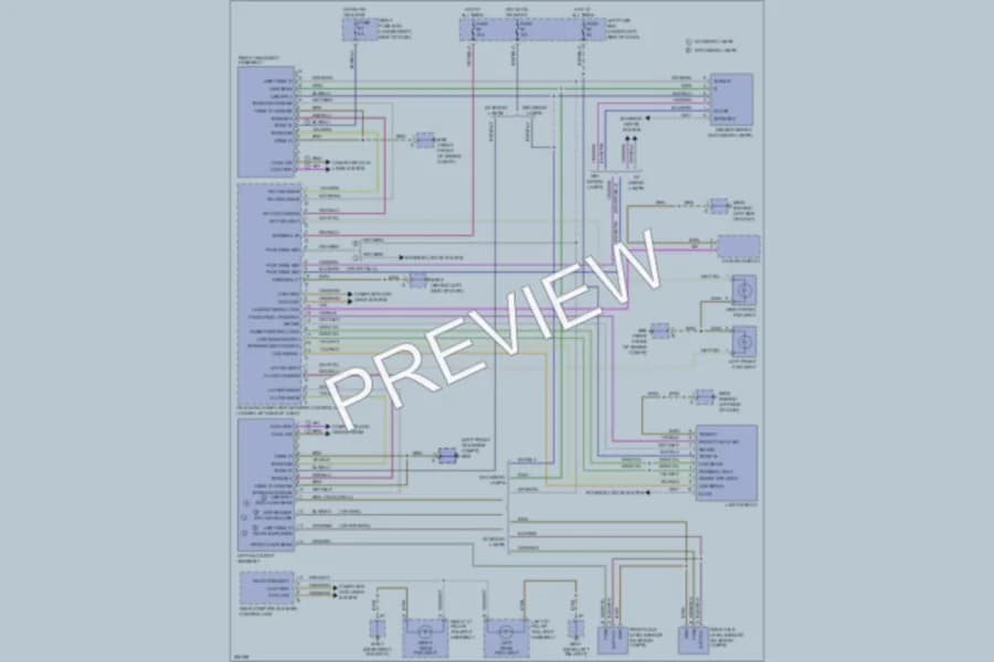 2008 Porsche Cayenne Headlights wiring diagram preview