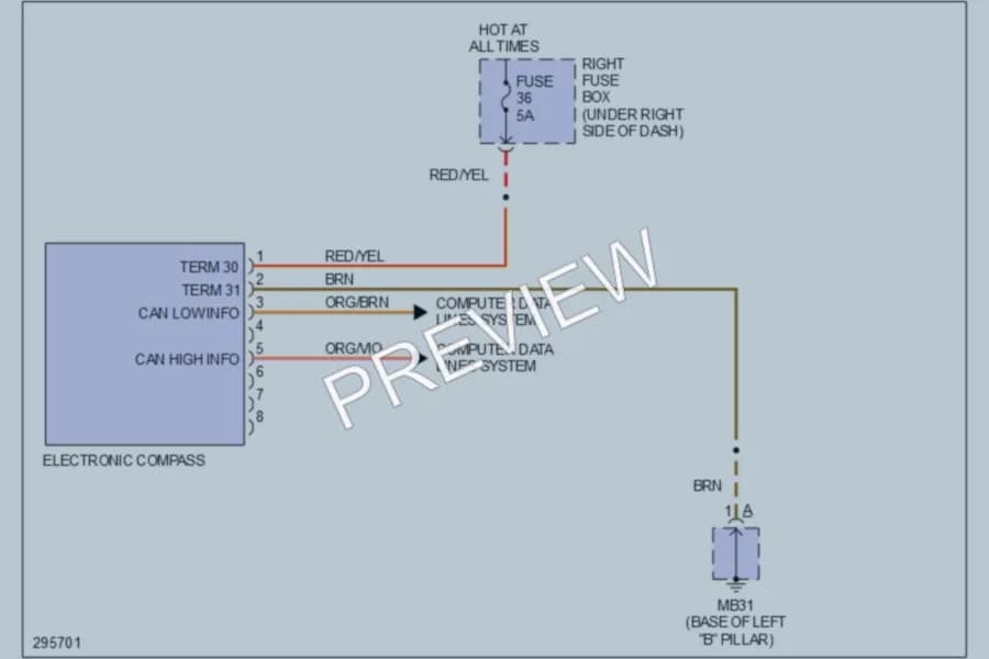 2008 Porsche Cayenne Instrument Cluster wiring diagram preview