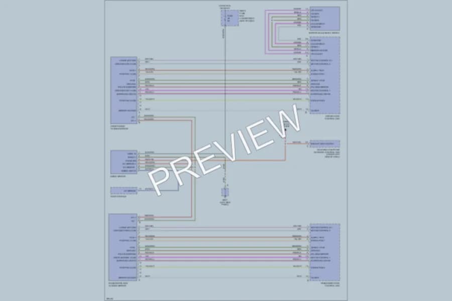 2008 Porsche Cayenne Power Mirrors wiring diagram preview