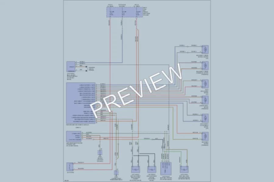 2008 Porsche Cayenne Power Seats wiring diagram preview