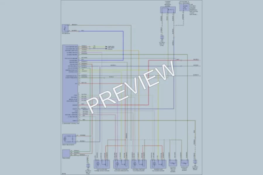 2008 Porsche Cayman Air Conditioning wiring diagram preview