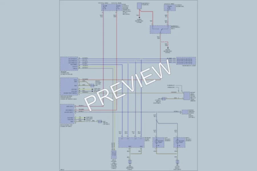 2008 Porsche Cayman Exterior Lights wiring diagram preview
