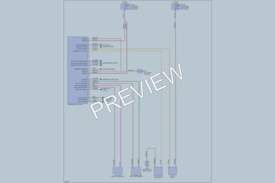 2008 Porsche Cayman Instrument Cluster wiring diagram preview