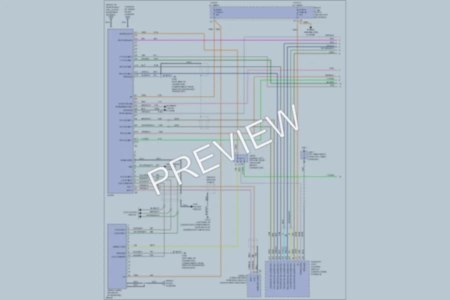 2008 Saab 97X Navigation wiring diagram preview