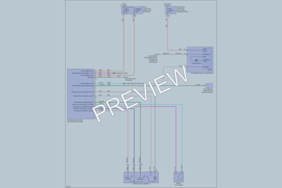 2008 Saab 97X Trunk Tailgate Fuel Door wiring diagram preview