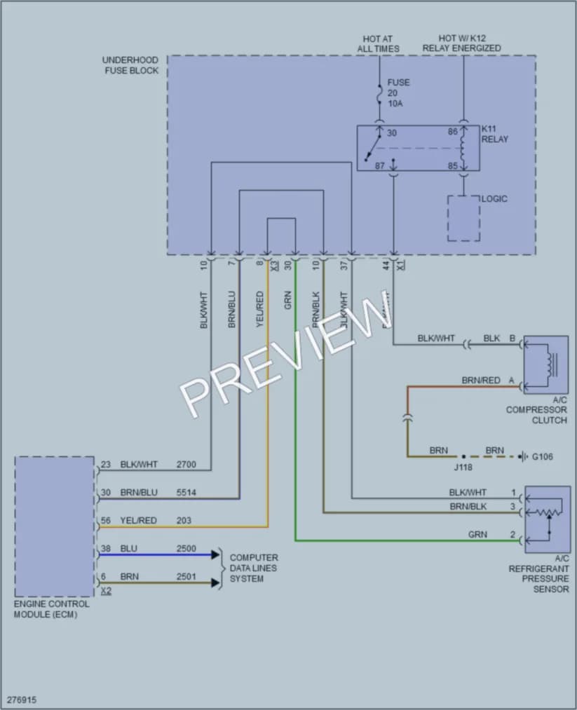 2008 Saturn Astra Air Conditioning wiring diagram preview