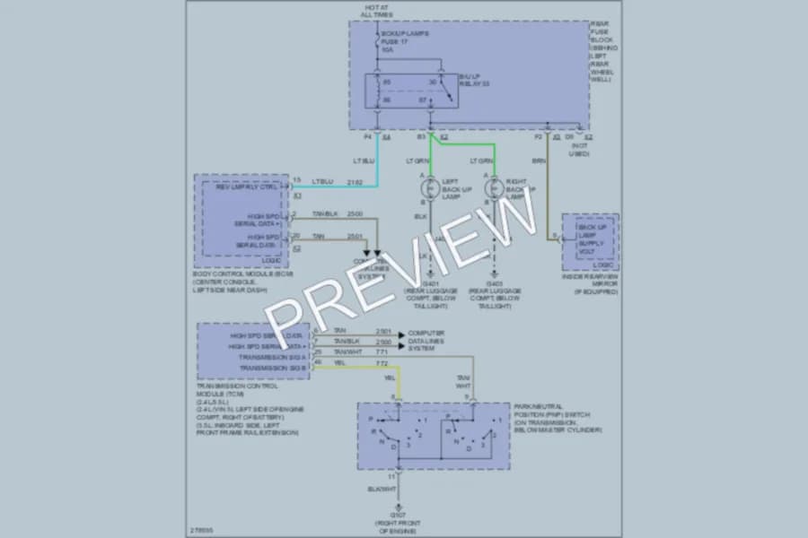 2008 Saturn Aura Exterior Lights wiring diagram preview