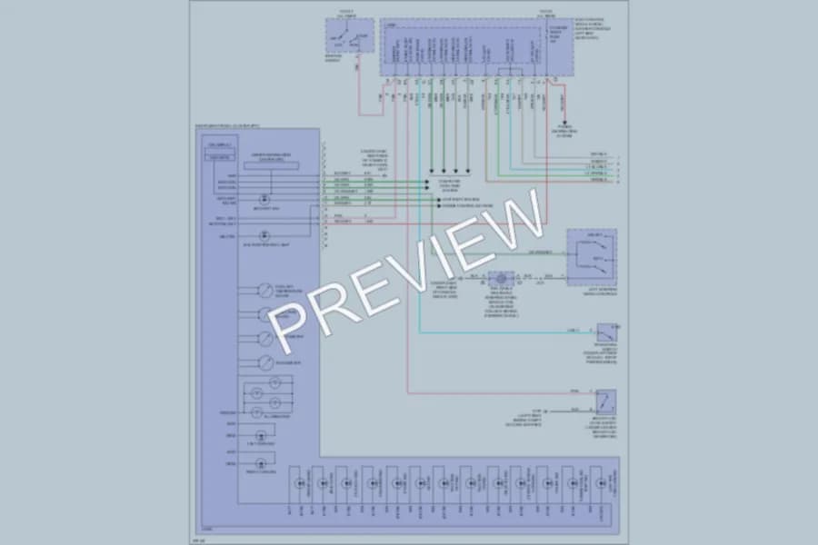 2008 Saturn Aura Instrument Cluster wiring diagram preview