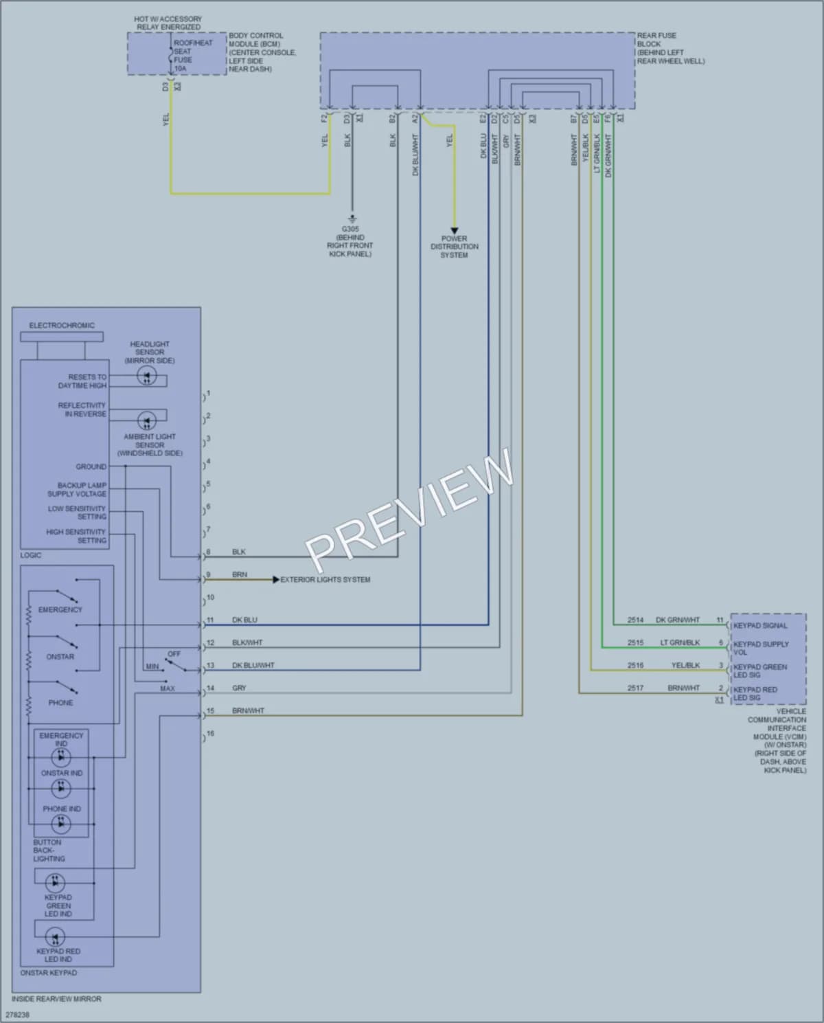 2008 Saturn Aura Power Mirrors wiring diagram preview