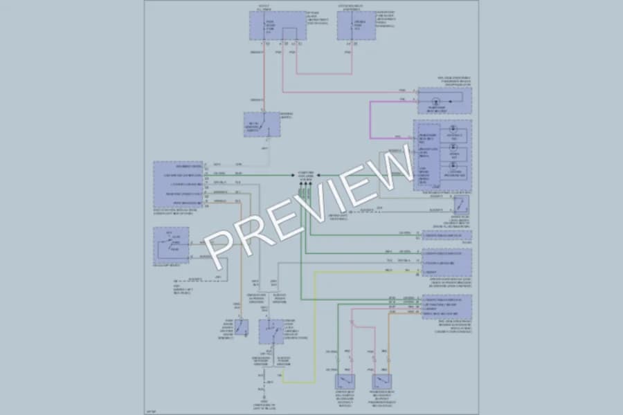 2008 Saturn Outlook Warning Systems wiring diagram preview