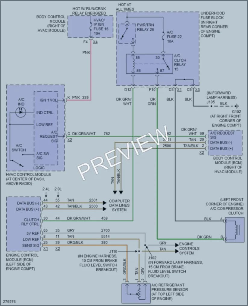 2008 Saturn Sky Air Conditioning wiring diagram preview