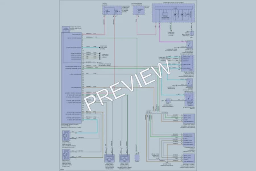 2008 Saturn VUE Anti Lock Brakes wiring diagram preview