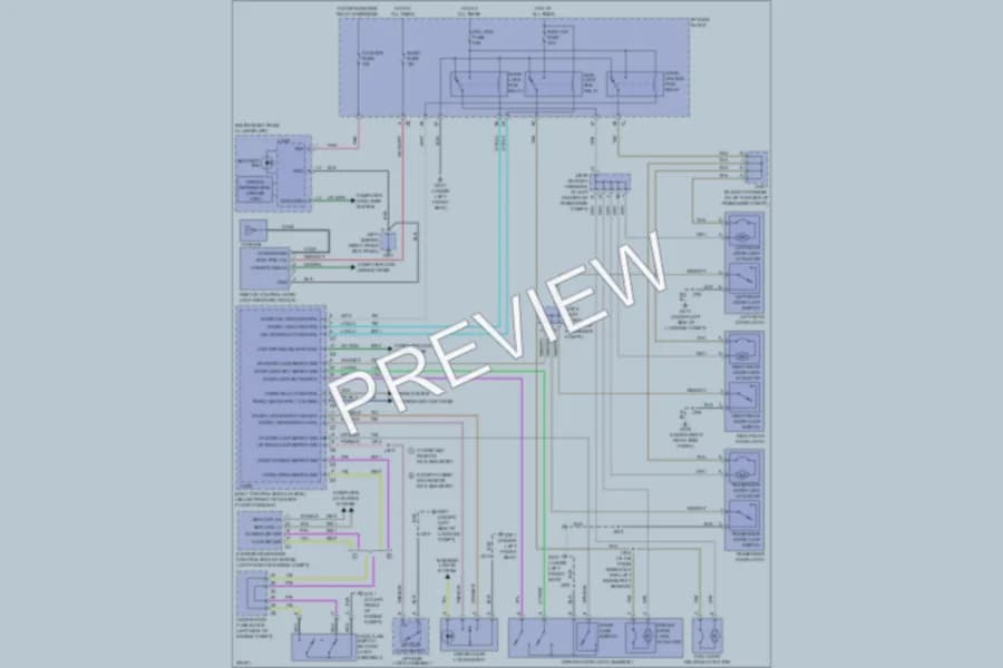2008 Saturn VUE Power Door Locks wiring diagram preview