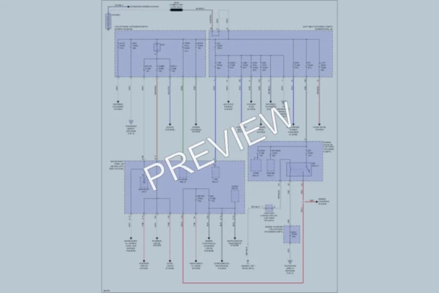 2008 Scion xB Power Distribution wiring diagram preview