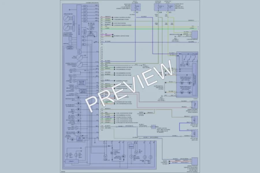 2008 Subaru Forester Instrument Cluster wiring diagram preview