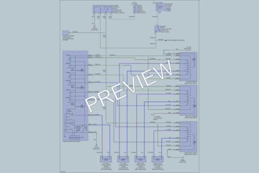 2008 Subaru Forester Power Windows wiring diagram preview