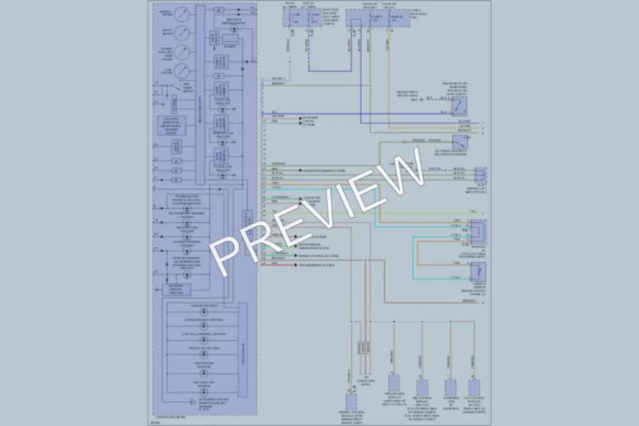2008 Subaru Impreza Instrument Cluster wiring diagram preview