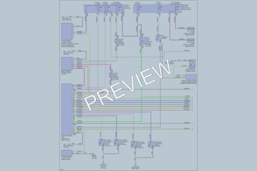 2008 Subaru Impreza Power Door Locks wiring diagram preview
