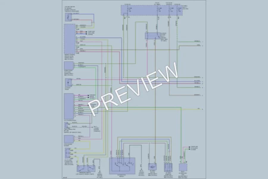 2008 Subaru ImprezaWRX Air Conditioning wiring diagram preview