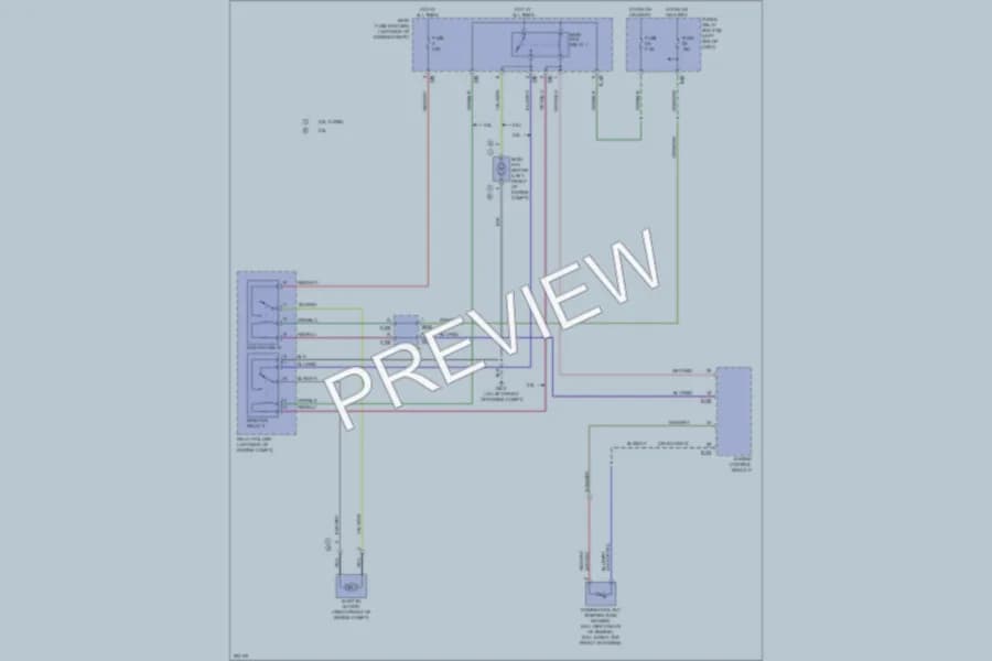 2008 Subaru Legacy Cooling Fan wiring diagram preview