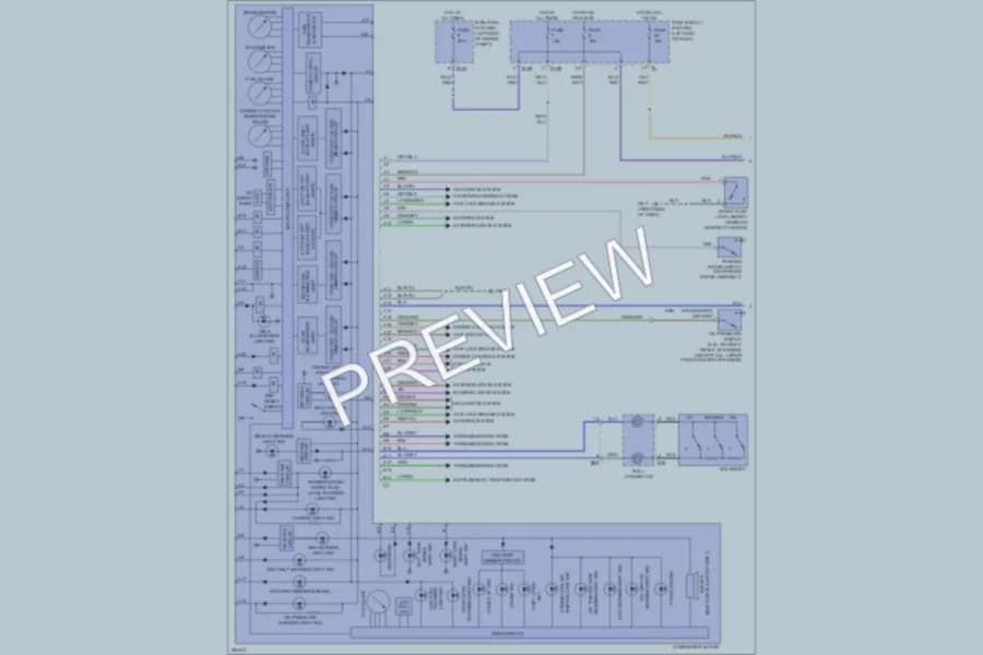 2008 Subaru Legacy Instrument Cluster wiring diagram preview